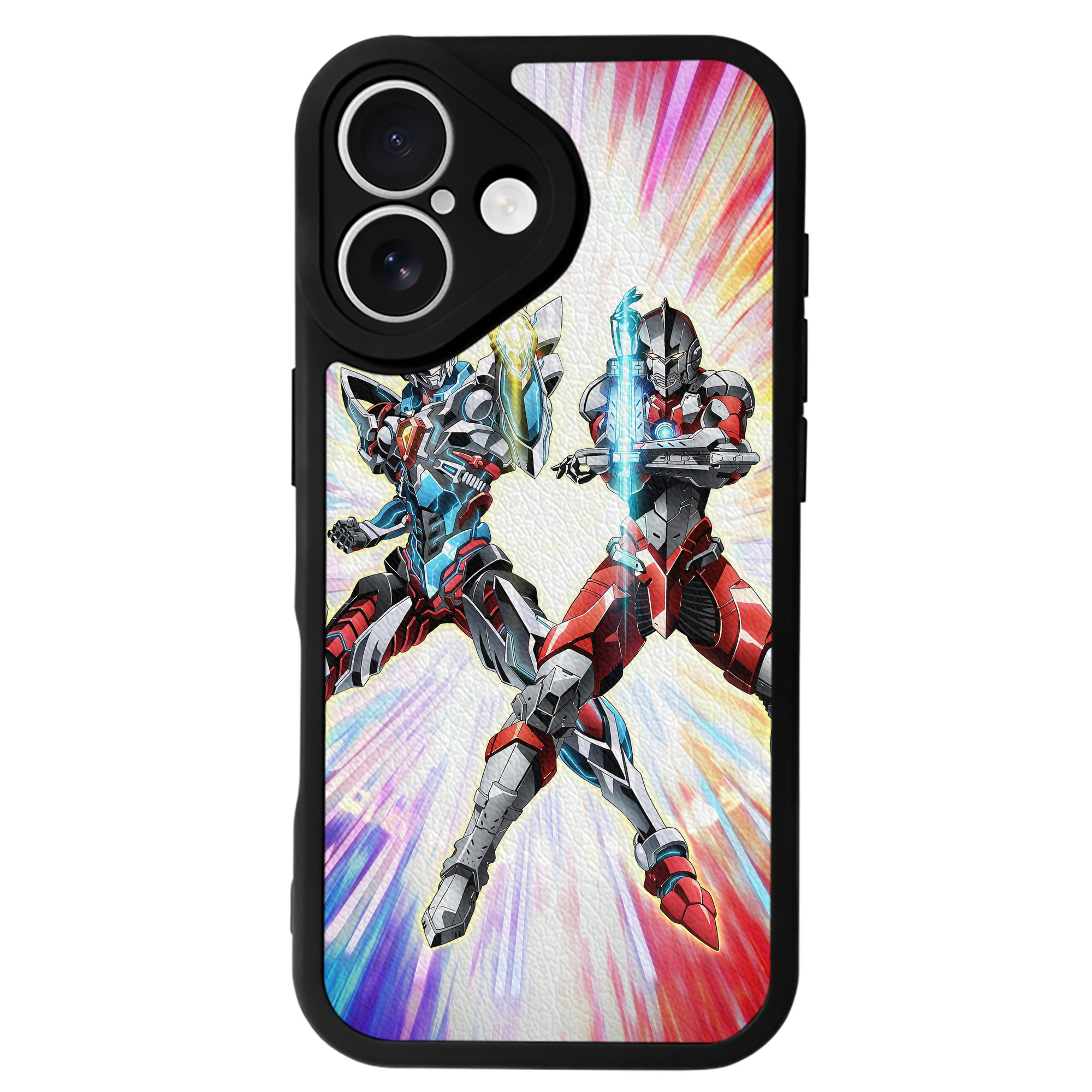 （画像用） ウルトラマン Ultraman 【iPhone 16シリーズ対応】シリコンスマホケース（レザー調） 材質：シリコン